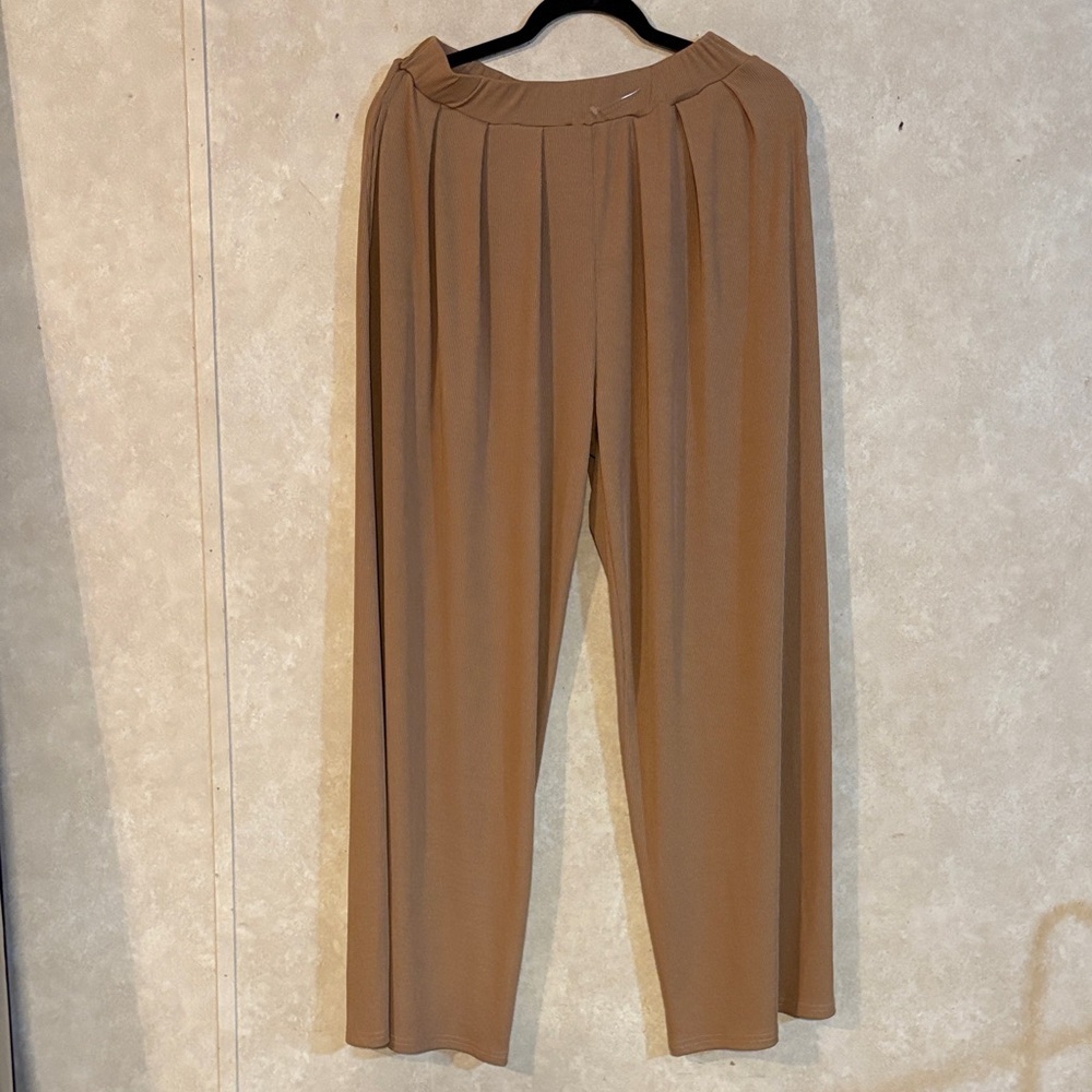 Cider Tan Wide Leg Women's Pants